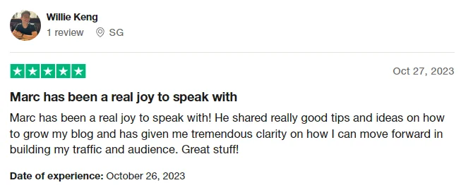 Trustpilot review card 2